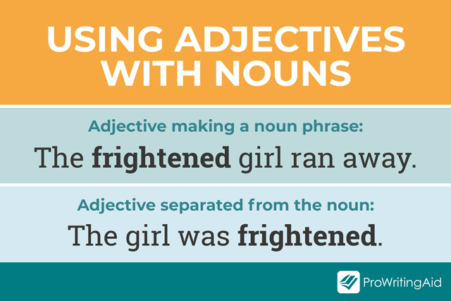 using adjectives with nouns