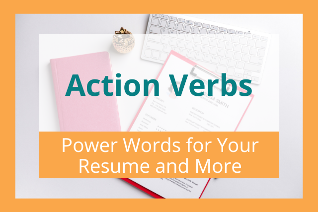 Action verbs title cover