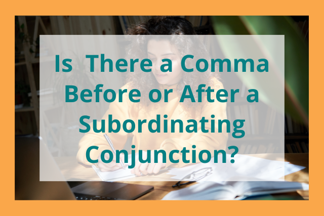 comma with subordinating conjunction