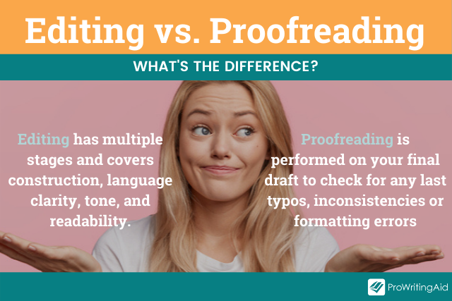 editing vs. proofreading definitions