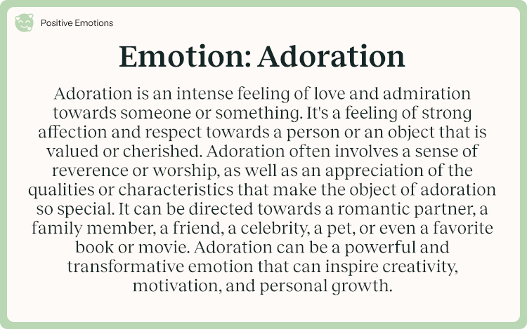 Emotion Adoration