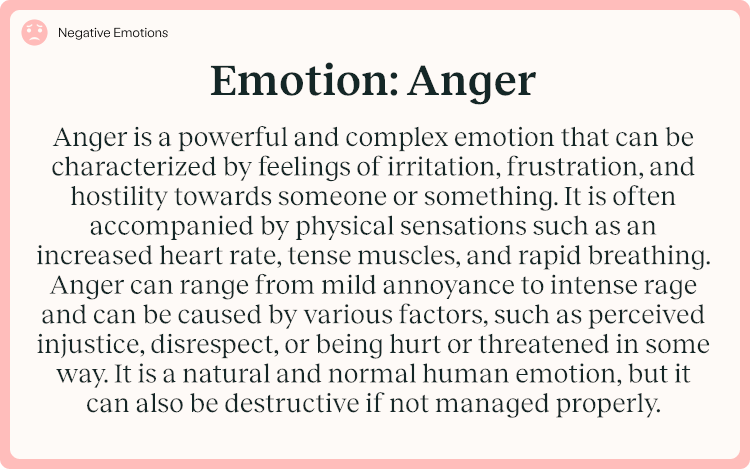 Emotion Anger