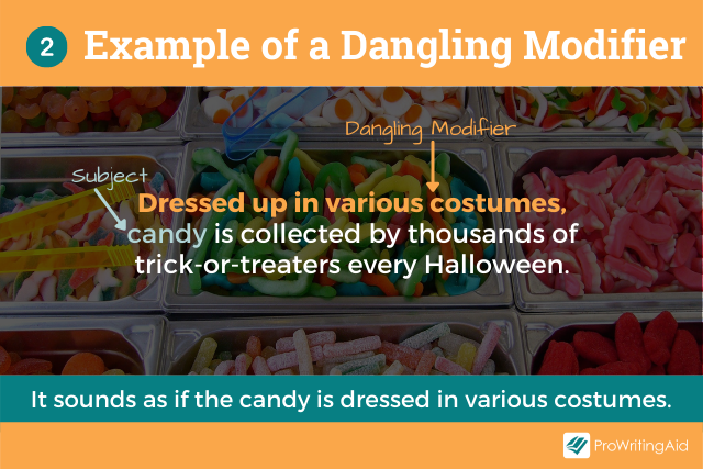 Image showing dangling modifier example