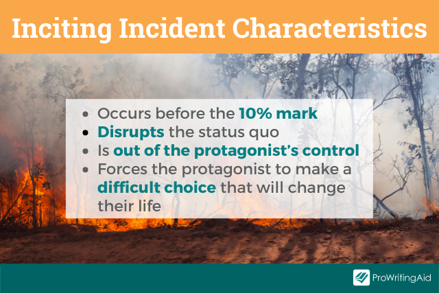 Characteristics of an inciting incident