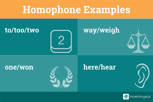 Examples of homophones