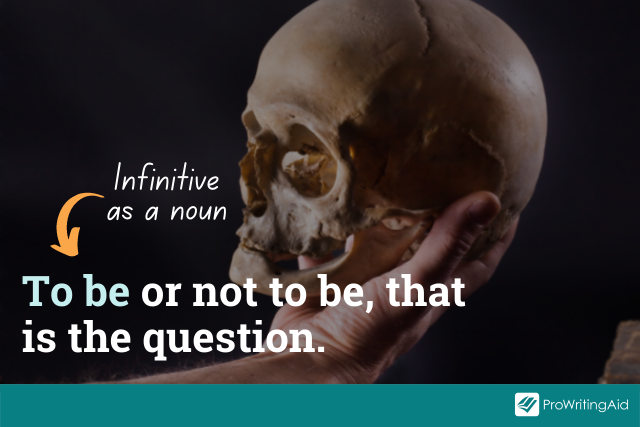 using an infinitive as a noun