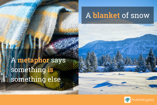 metaphor example: blanket of snow