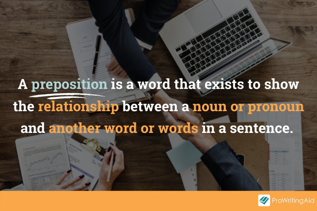 definition of a preposition