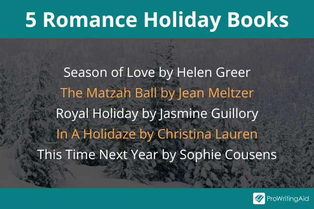 romance holiday books