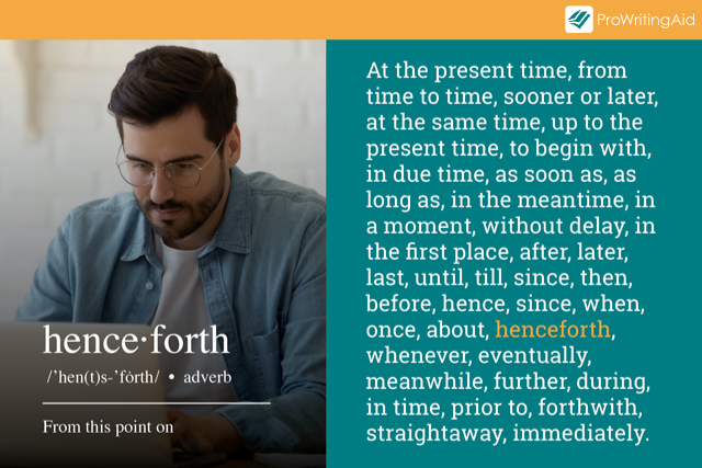 time transitional words examples