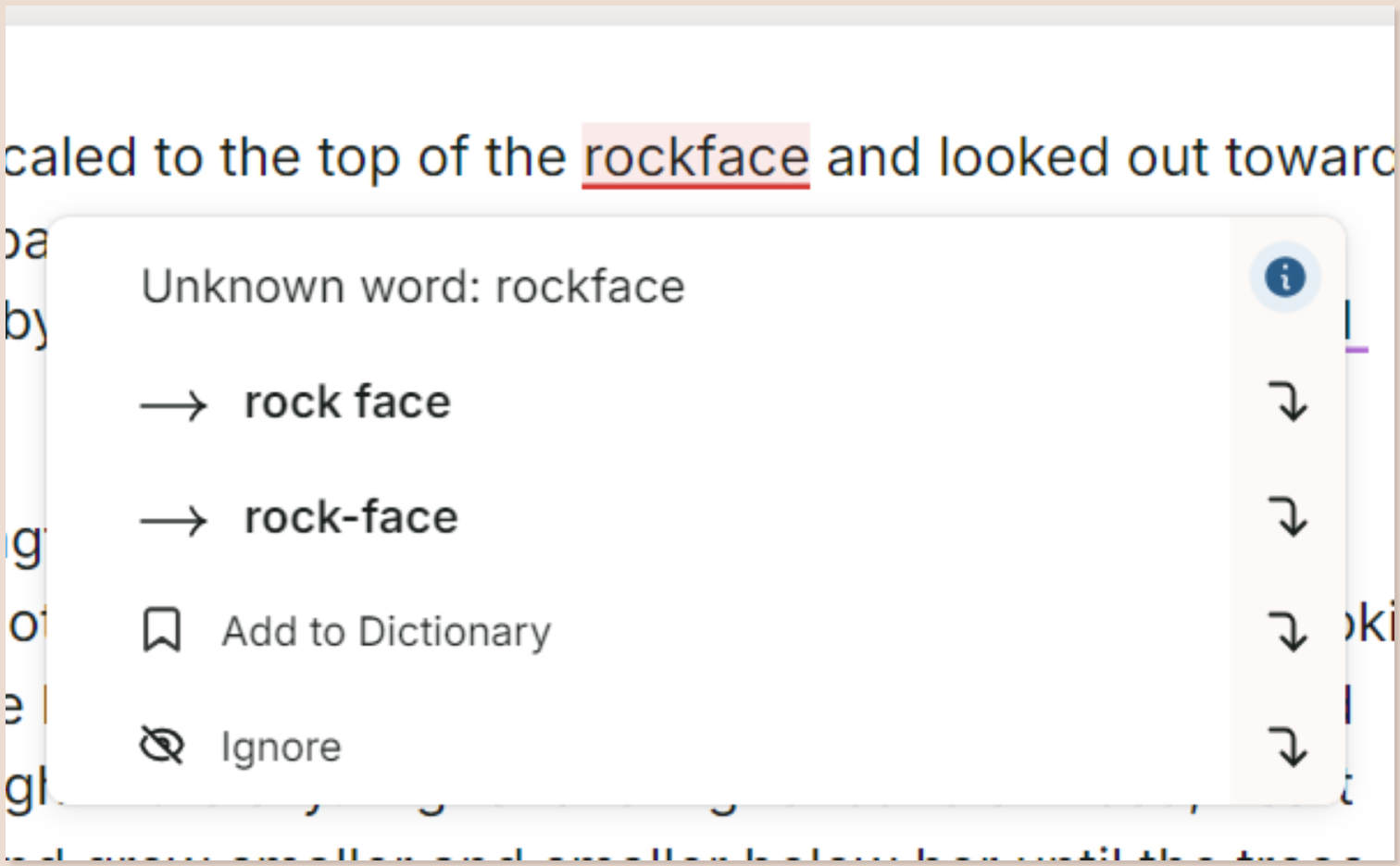 How to accept spelling error