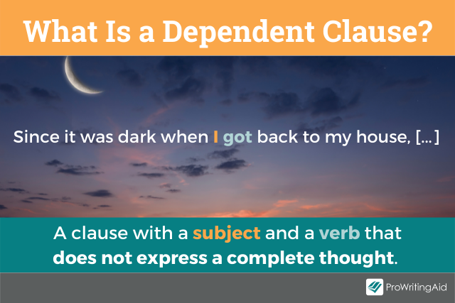 What is a dependent clause